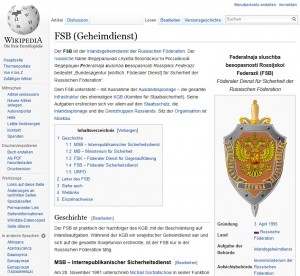 FSB Russischer Geheimdienst